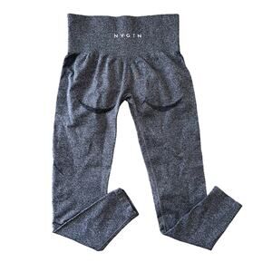 NVGTN Seamless High Rise Athletic Leggings Dark Grey Women's Size Medium